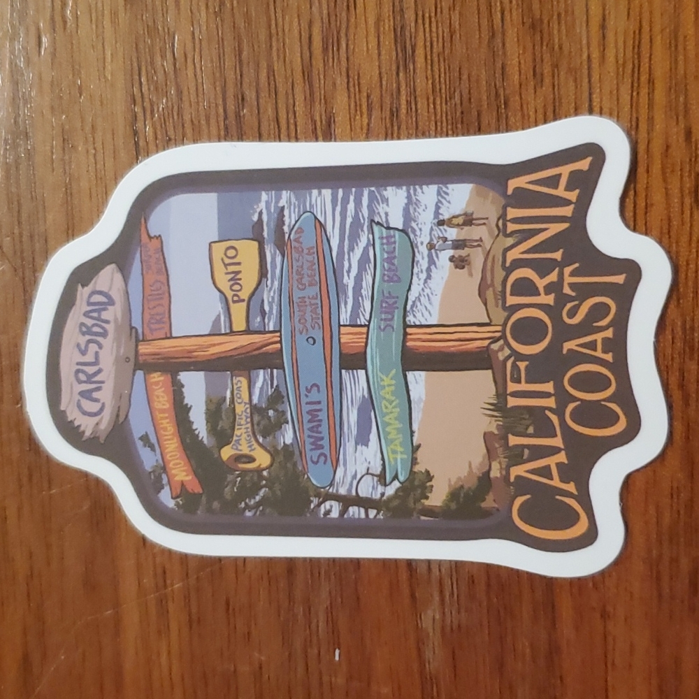 Carlsbad California Coast Sticker